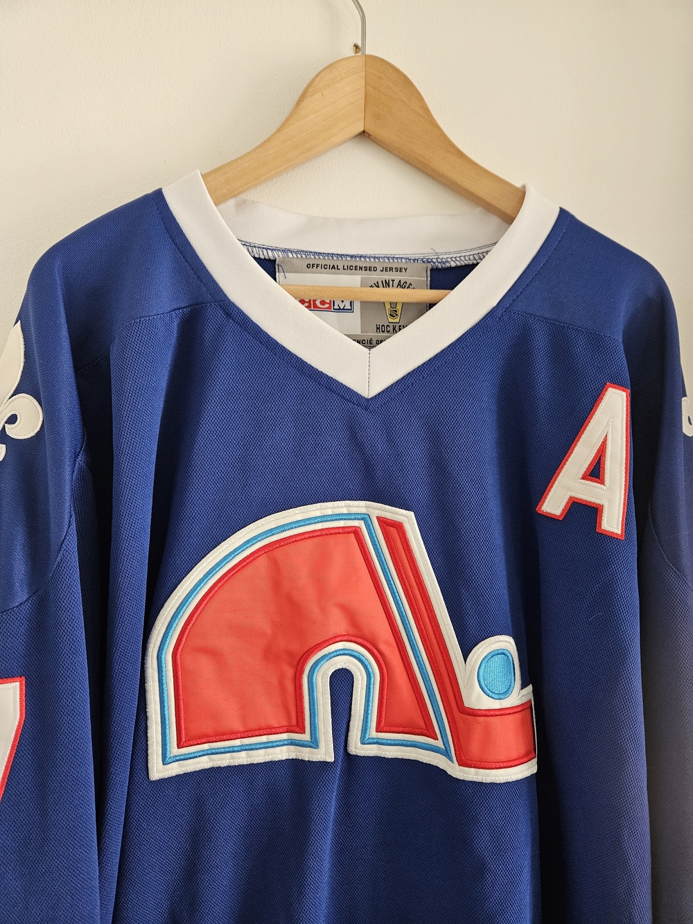 Quebec Nordiques Jersey Vintage Hockey Mens Size 52 Wendel Clark - Picture 2 of 10